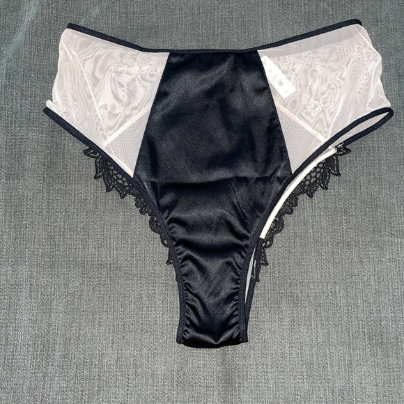 VS Cheeky Luxe Black Dragon Appliqué Panties M NWT - Picture 4 of 8